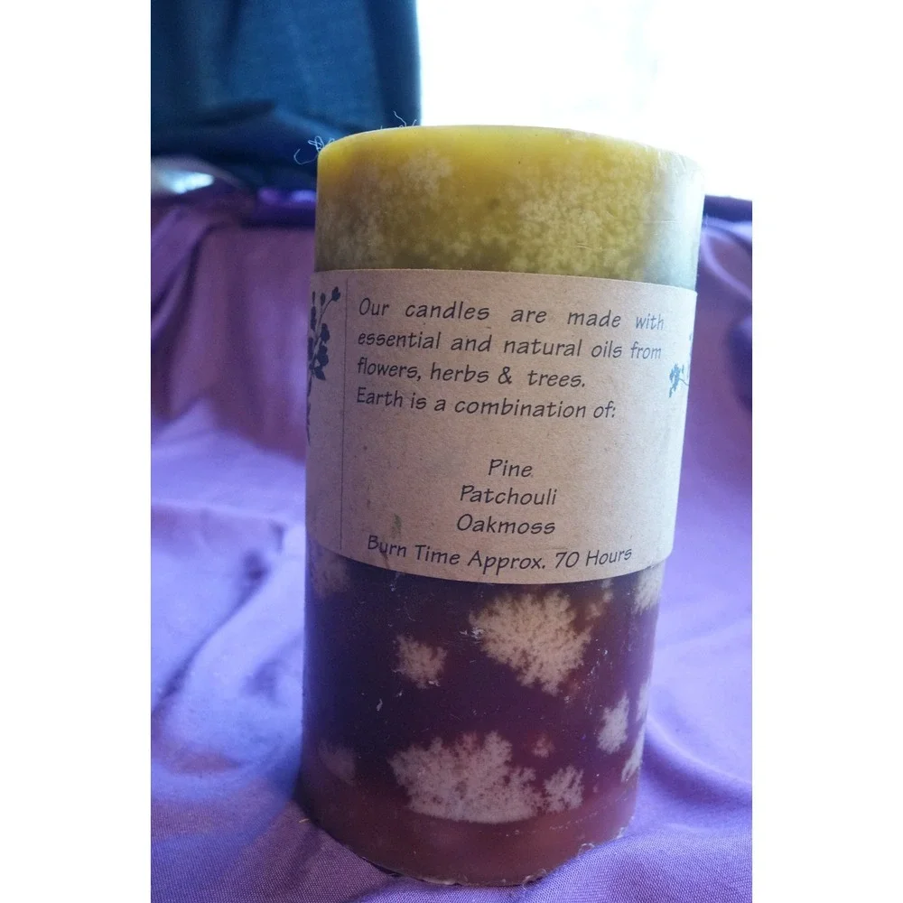 Soy Aromatherapy Vegan Wax 70Hr Pine Patchouli Oakmoss 